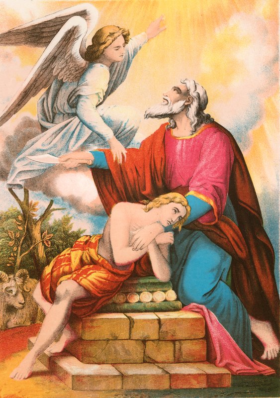 Abraham ofreciendo a Isaac de English School