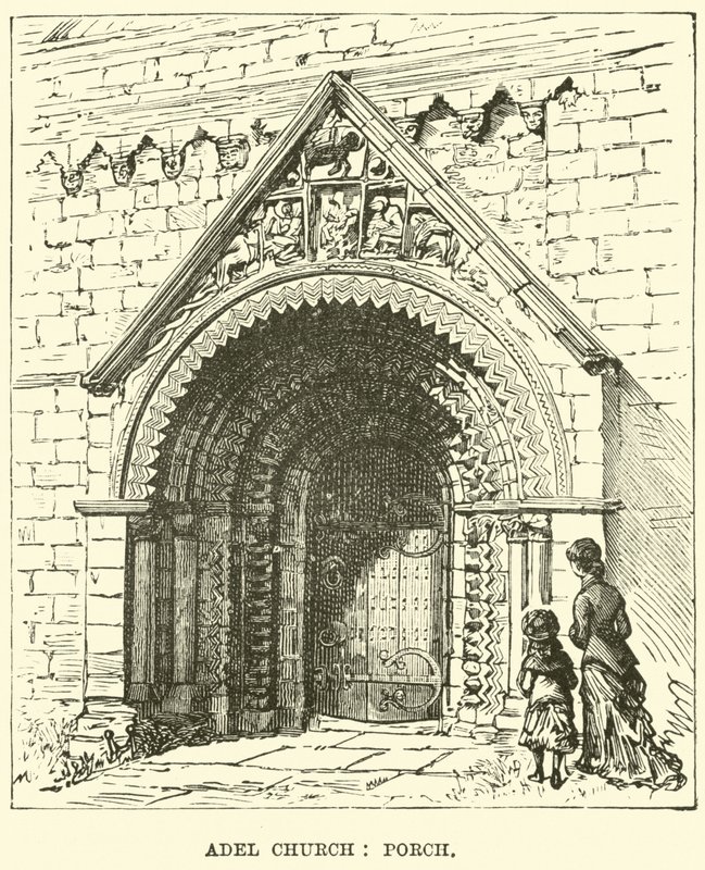 Iglesia de Adel, Pórtico de English School