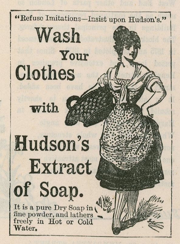 Anuncio del extracto de jabón de Hudson de English School