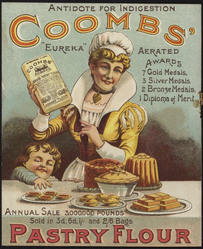 Anuncio de Harina de Pastelería Coombs de English School