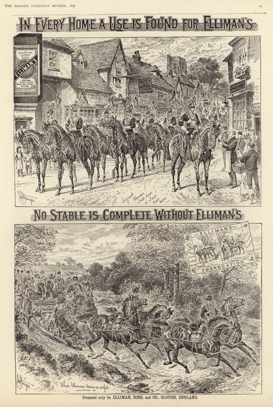 Anuncio de Ellimans Embrocation de English School