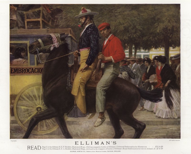 Anuncio de la Embrocación Universal de Ellimans de English School