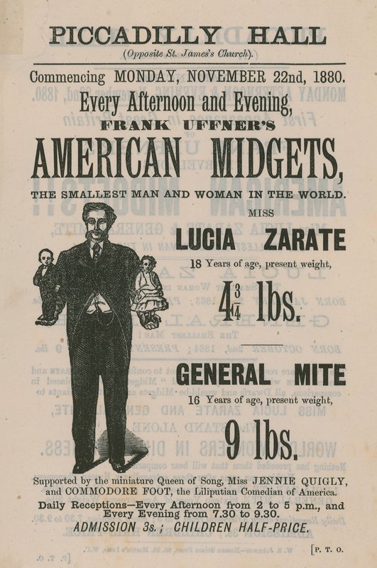 Anuncio de los Enanos Americanos de Frank Uffner de English School