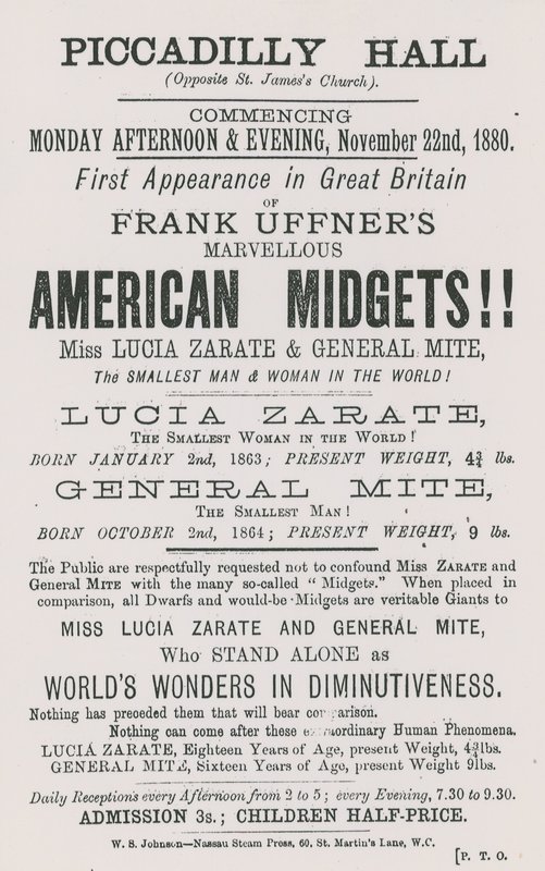 Anuncio de los Enanos Americanos de Frank Uffner de English School