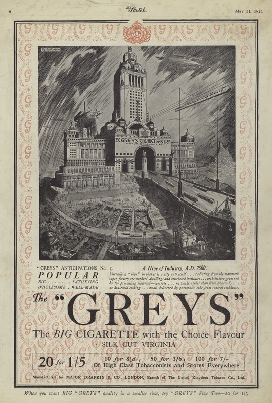 Anuncio de cigarrillos Greys de English School