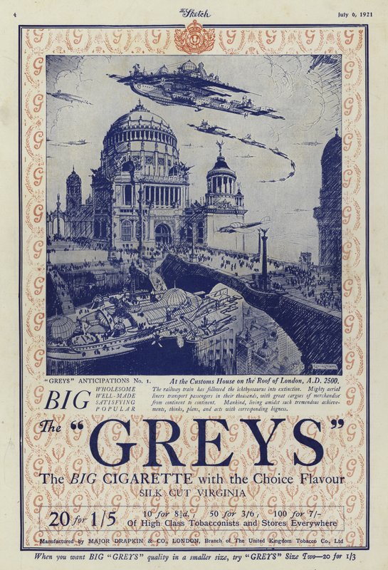 Anuncio de cigarrillos Greys de English School