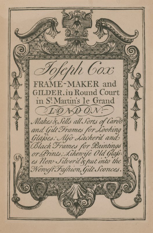 Anuncio de Joseph Cox de English School