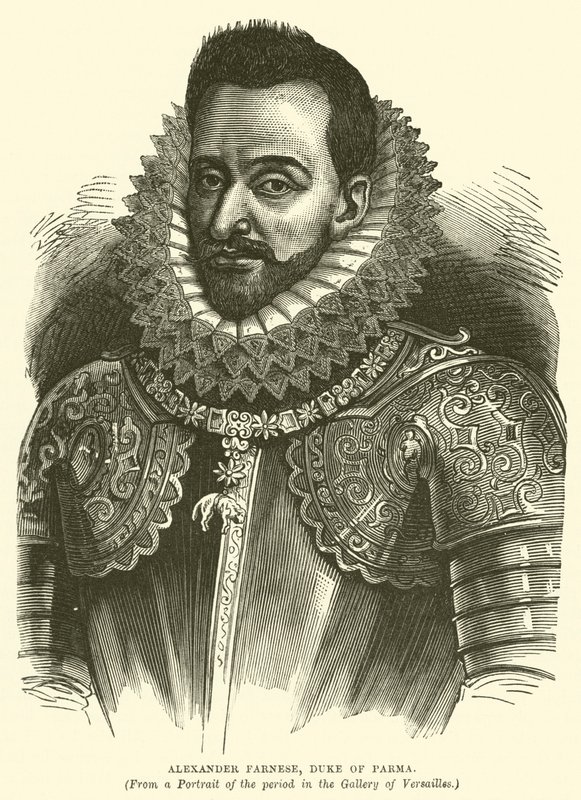 Alejandro Farnesio, Duque de Parma (grabado) de English School