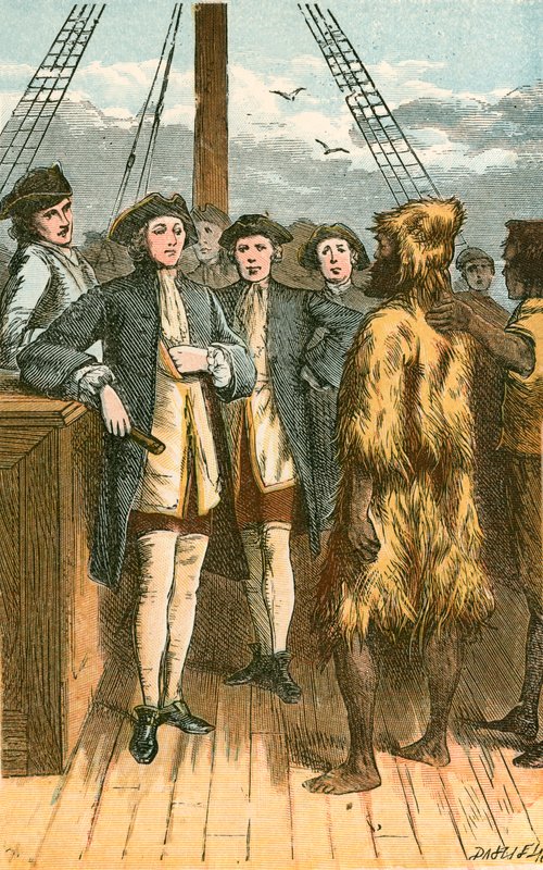 Alexander Selkirk llevado a bordo de English School