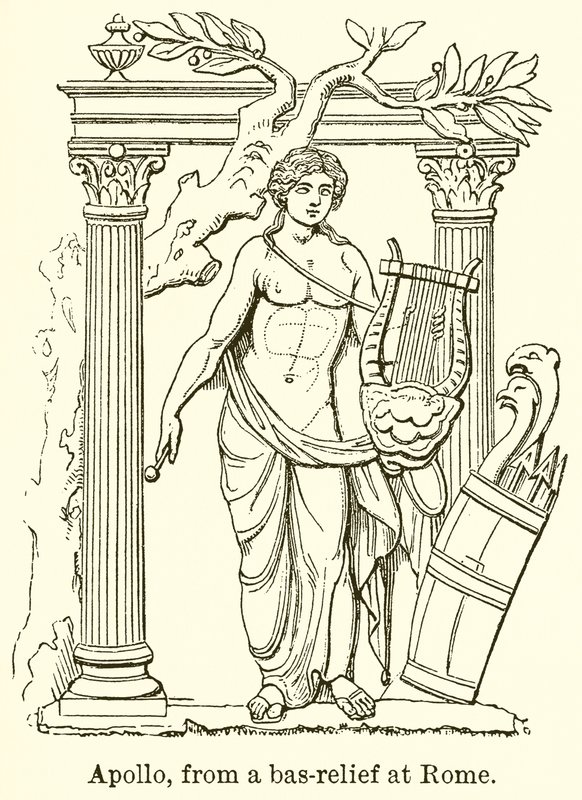 Apolo, de un bajorrelieve en Roma de English School