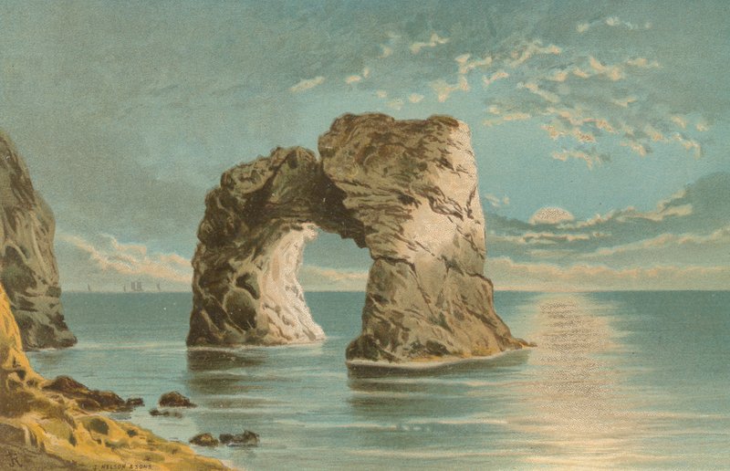 Roca arqueada, Freshwater Bay--Isla de Wight de English School