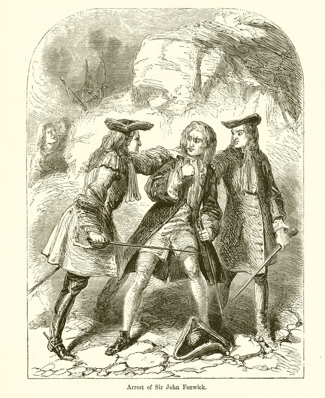Arresto de Sir John Fenwick de English School