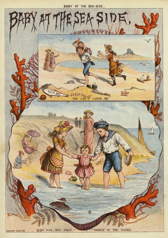 Bebé en la playa de English School
