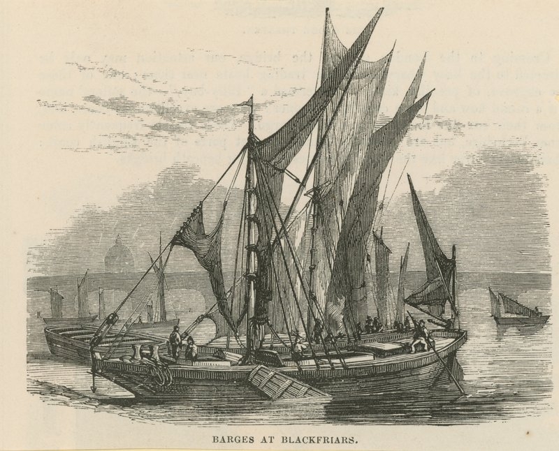 Barcazas en Blackfriars de English School