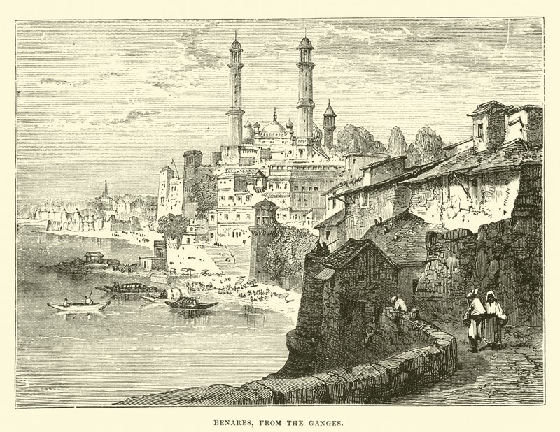 Benarés, desde el Ganges de English School