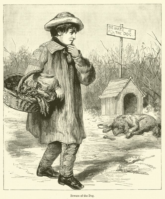 Cuidado con el perro (grabado) de English School