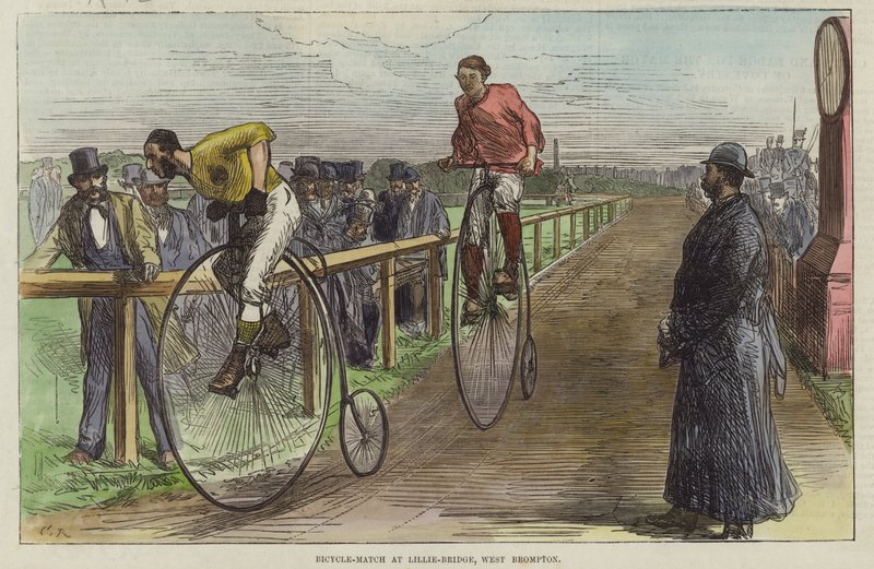 Carrera de bicicletas en Lillie Bridge de English School