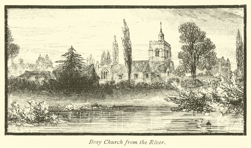 Iglesia de Bray desde el río de English School