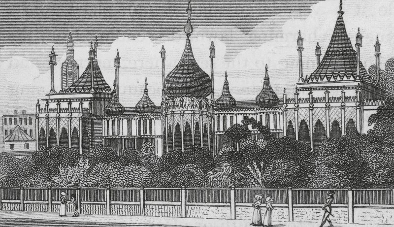 Pabellón de Brighton (grabado) de English School