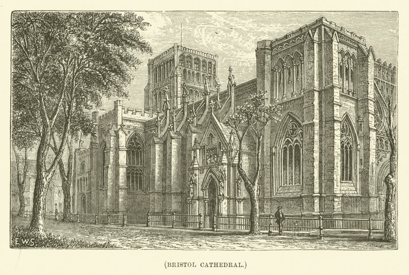 Catedral de Bristol (grabado) de English School