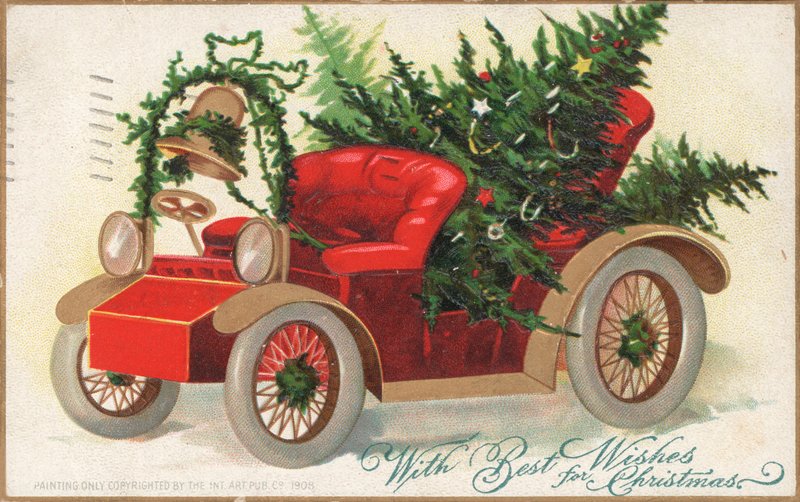 Tarjeta de Navidad británica de English School