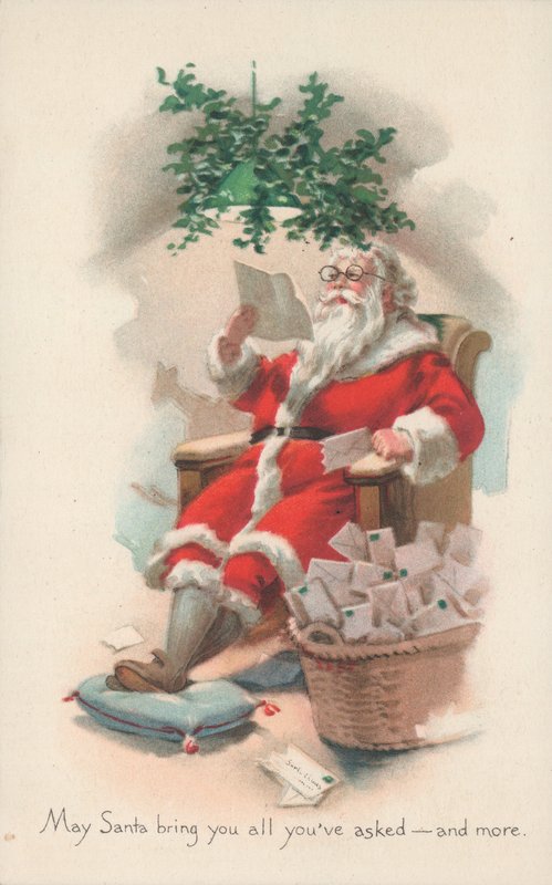 Tarjeta de Navidad británica de English School