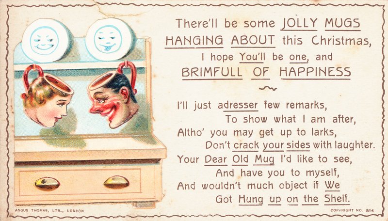 Tarjeta de Navidad británica de English School