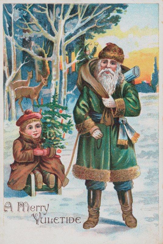 Tarjeta de Navidad británica de English School