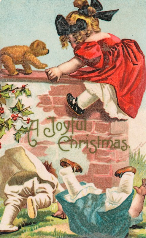 Tarjeta de Navidad británica de English School