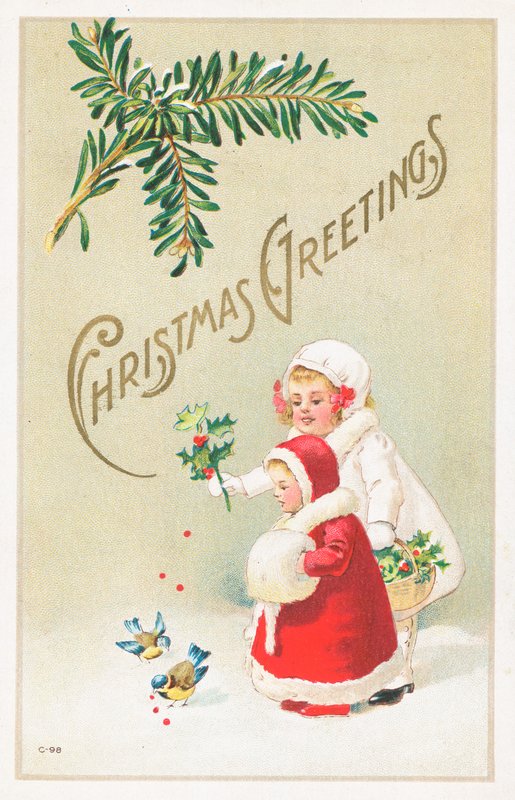 Tarjeta de Navidad británica de English School