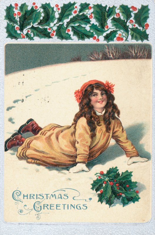 Tarjeta de Navidad británica de English School