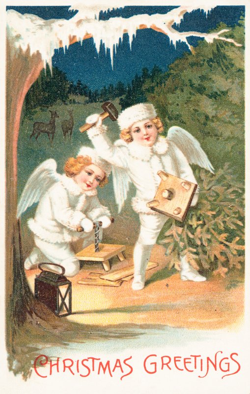 Tarjeta de Navidad británica de English School