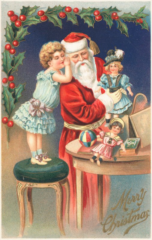 Tarjeta de Navidad británica de English School