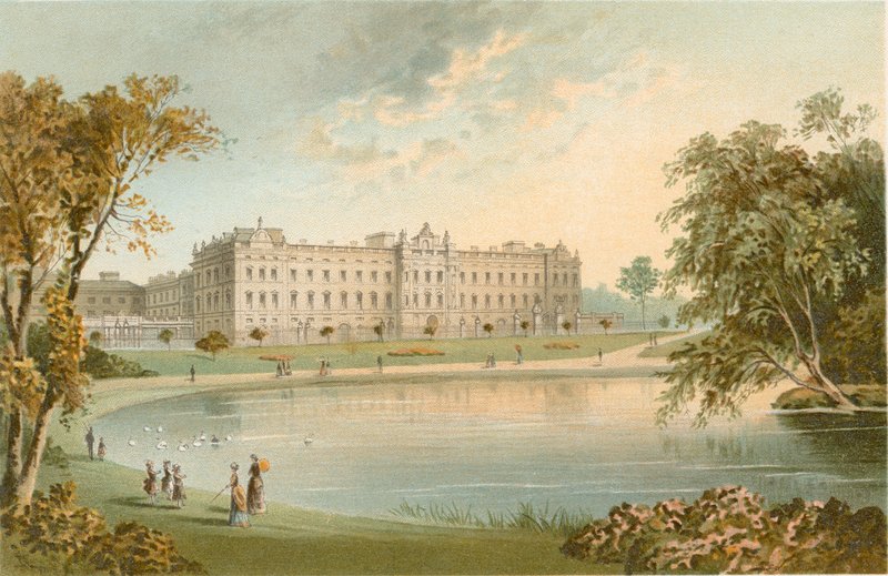 Palacio de Buckingham desde el Parque St. James de English School