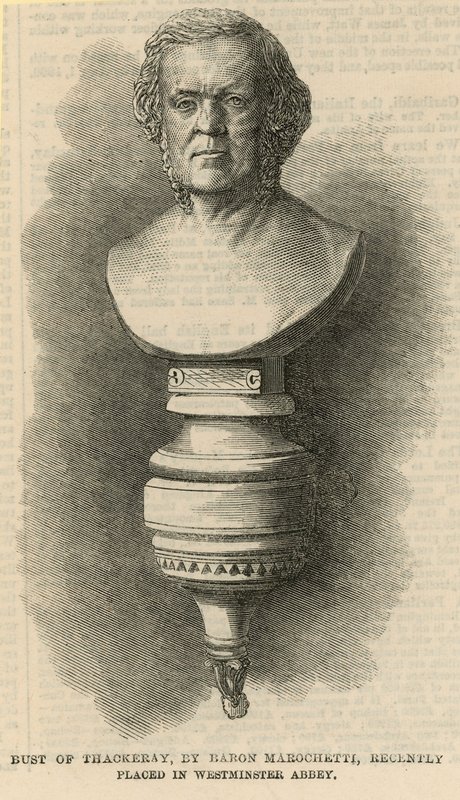 Busto de Thackeray de English School