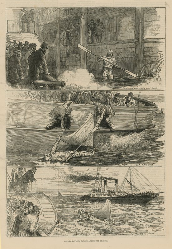 El viaje del Capitán Boyton a través del Canal de English School