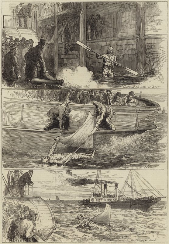 El viaje del Capitán Boyton a través del Canal de English School