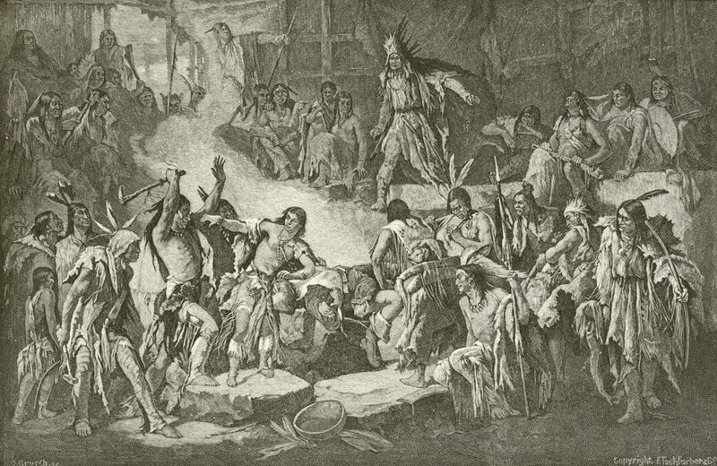 El Capitán Smith salvado por Pocahontas de English School
