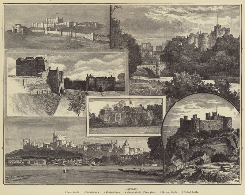 Castillos (grabado) de English School