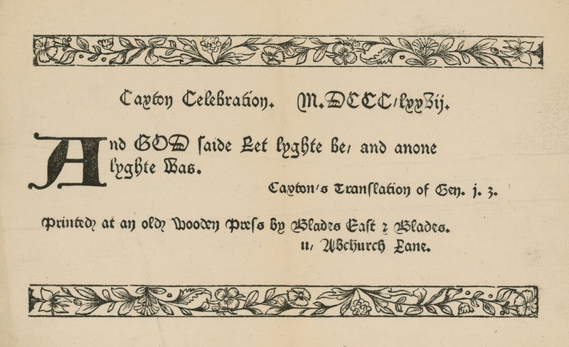 Celebración de Caxton de English School