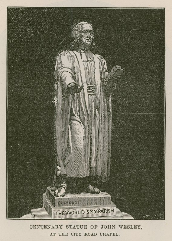 Estatua del centenario de John Wesley de English School