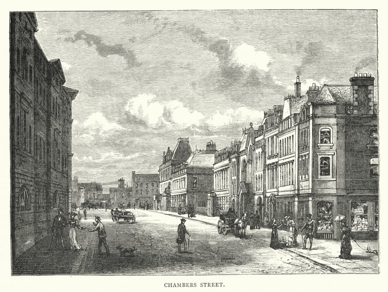 Calle Chambers (grabado) de English School