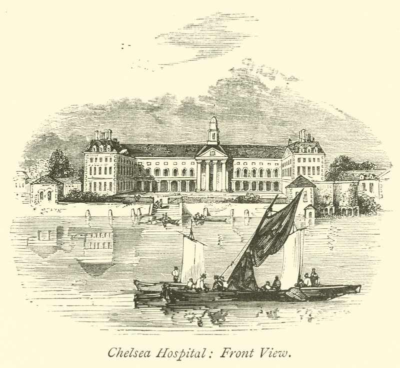 Hospital de Chelsea, Vista Frontal de English School
