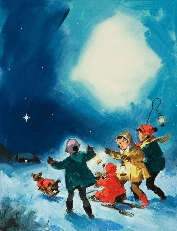 Niños en la nieve de English School