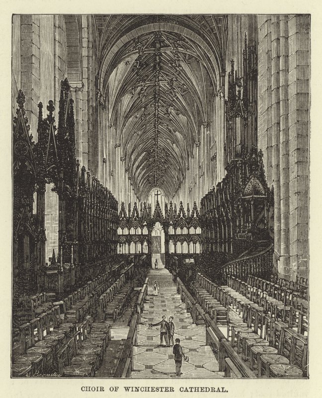 Coro de la Catedral de Winchester de English School