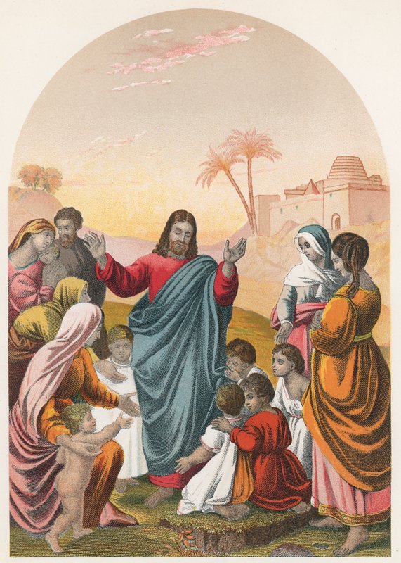 Cristo bendiciendo a los niños de English School