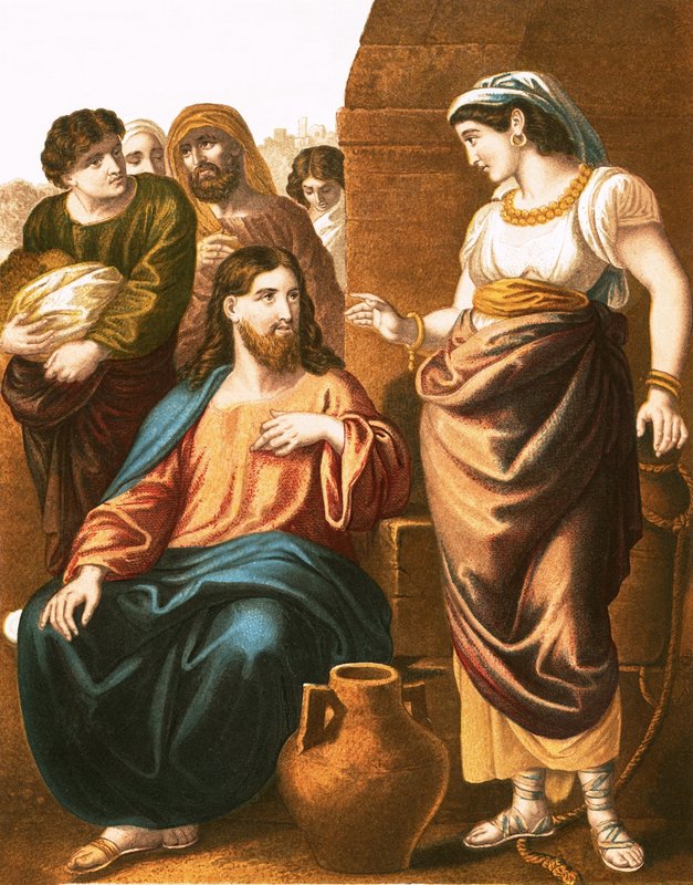 Cristo y la mujer de Samaria de English School