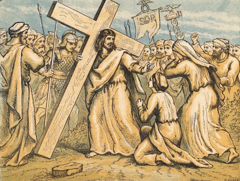 Cristo cargando su cruz de English School