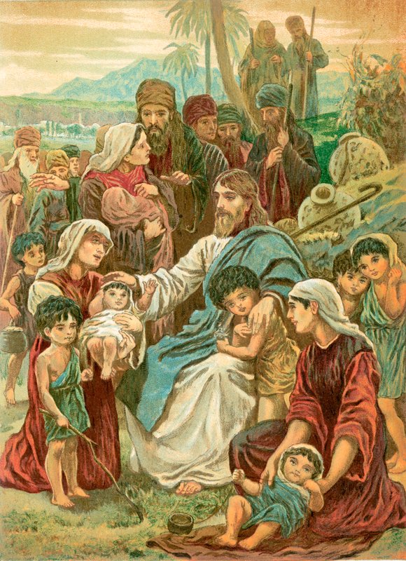 Cristo bendiciendo a los niños de English School