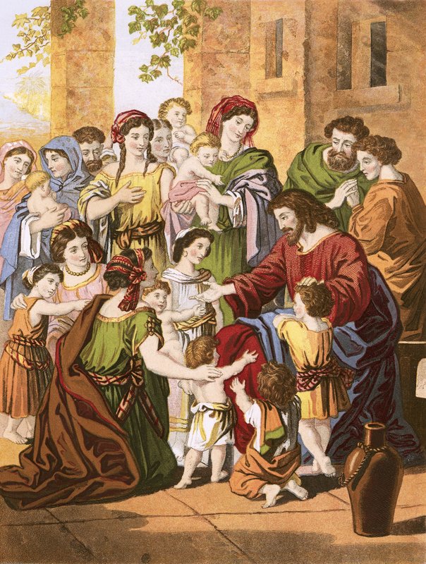 Cristo bendiciendo a los niños de English School